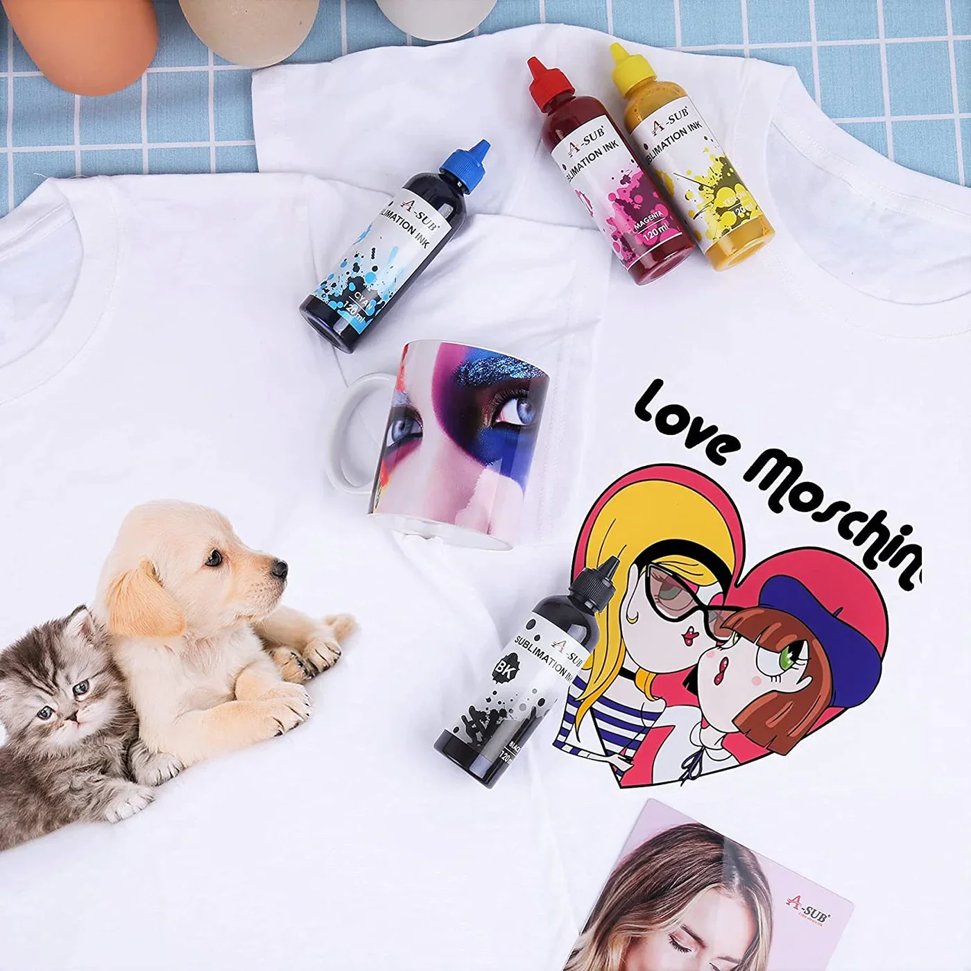 A-SUB Sublimation Ink for Epson Inkjet Printers - 4 x 100ml - Image 3