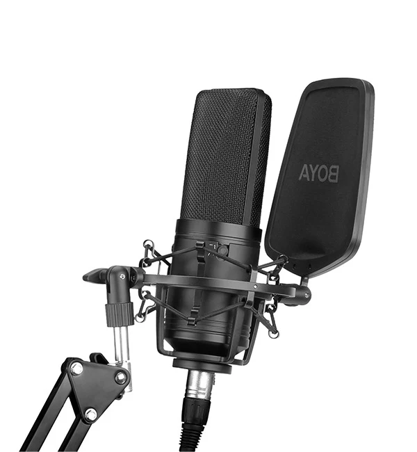 BOYA Large Diaphragm Condenser Microphone – Black - Image 5