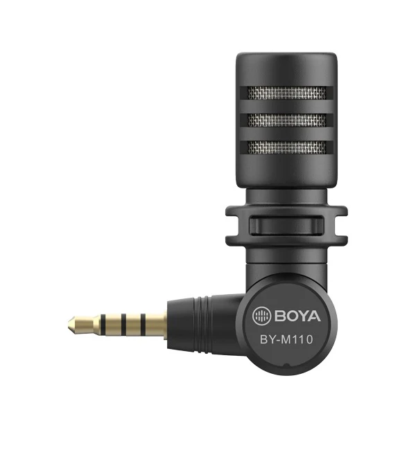BOYA Miniature Condenser Smartphone Microphone (3.5mm Jack ) – Black - Image 5