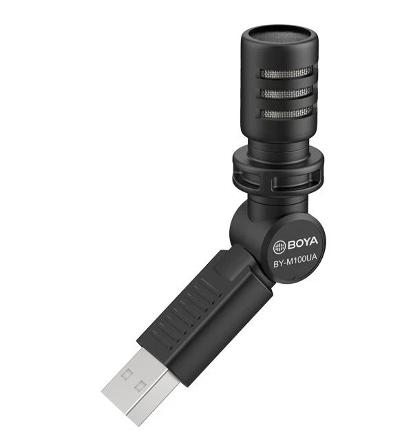 BOYA Miniature Condenser Smartphone Microphone (USB Jack) – Black - Image 3