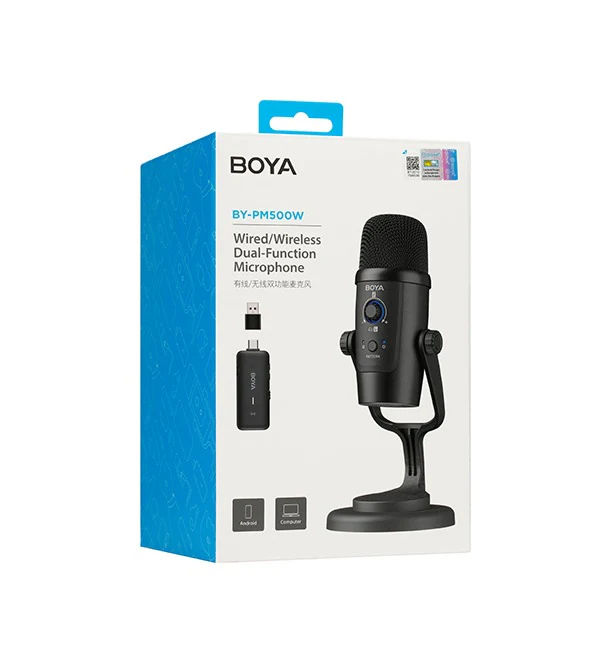 BOYA Optional Wired 2.4GHz Wireless Dual-Function Microphone 10m – Black - Image 5