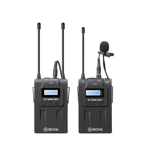 BOYA UHF Dual-Channel Wireless Microphone System – Professional Audio Solution