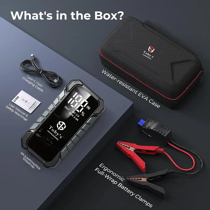 Car Battery Jump Starter and 10,000mAh Power Bank - X9 - Image 8
