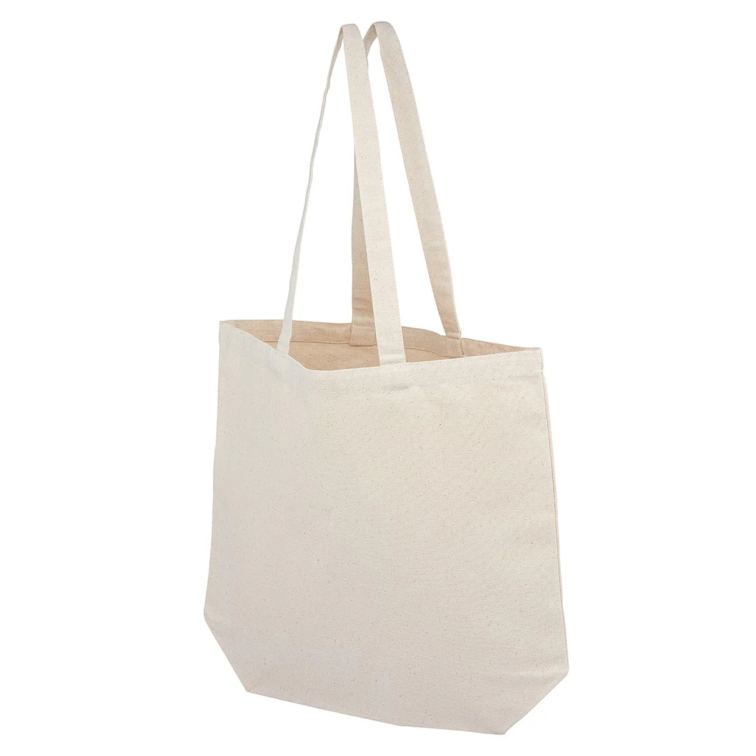 Plain Cotton Canvas Bag with Velcro Closure – 33cm x 43cm x 15cm/ Printing not Included - Image 4