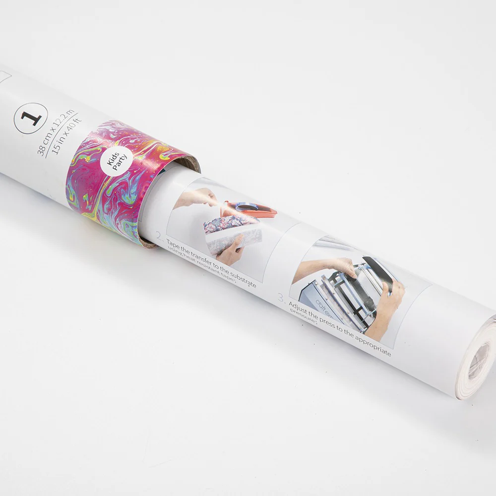 Craft Express 3D Hydro Sublimation Transfer – 15in x 40ft / Kids Party Design - Image 5