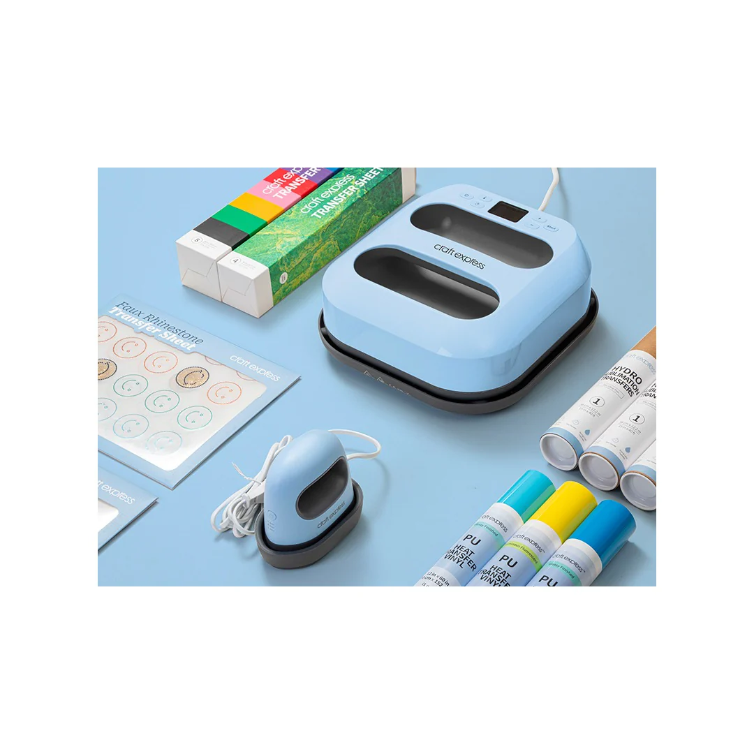 Craft Express Eco Portable Heat Press – 22.5 x 22.5cm / Ideal for fabrics, vinyl, or other compatible materials - Image 8