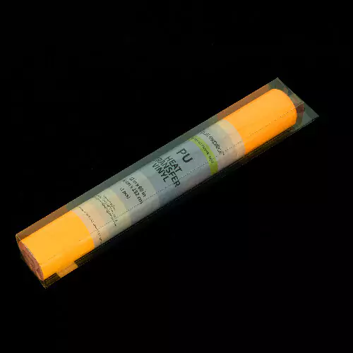 Craft Express Iron-On Heat Transfer Glossy Vinyl - 30.48 x 152.4cm / Neon Orange - Image 4