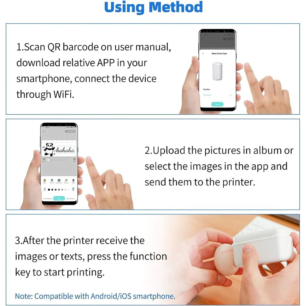 Evebot PrintPods - Handheld printer for printing on paper, wood and other absorbent surfaces - Image 4