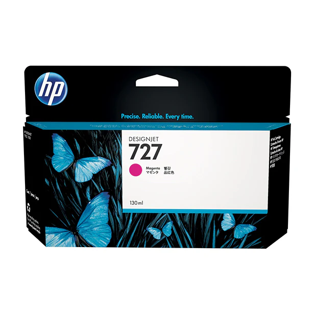 HP 727 Magenta DesignJet Ink Cartridge 130ml-B3P20A