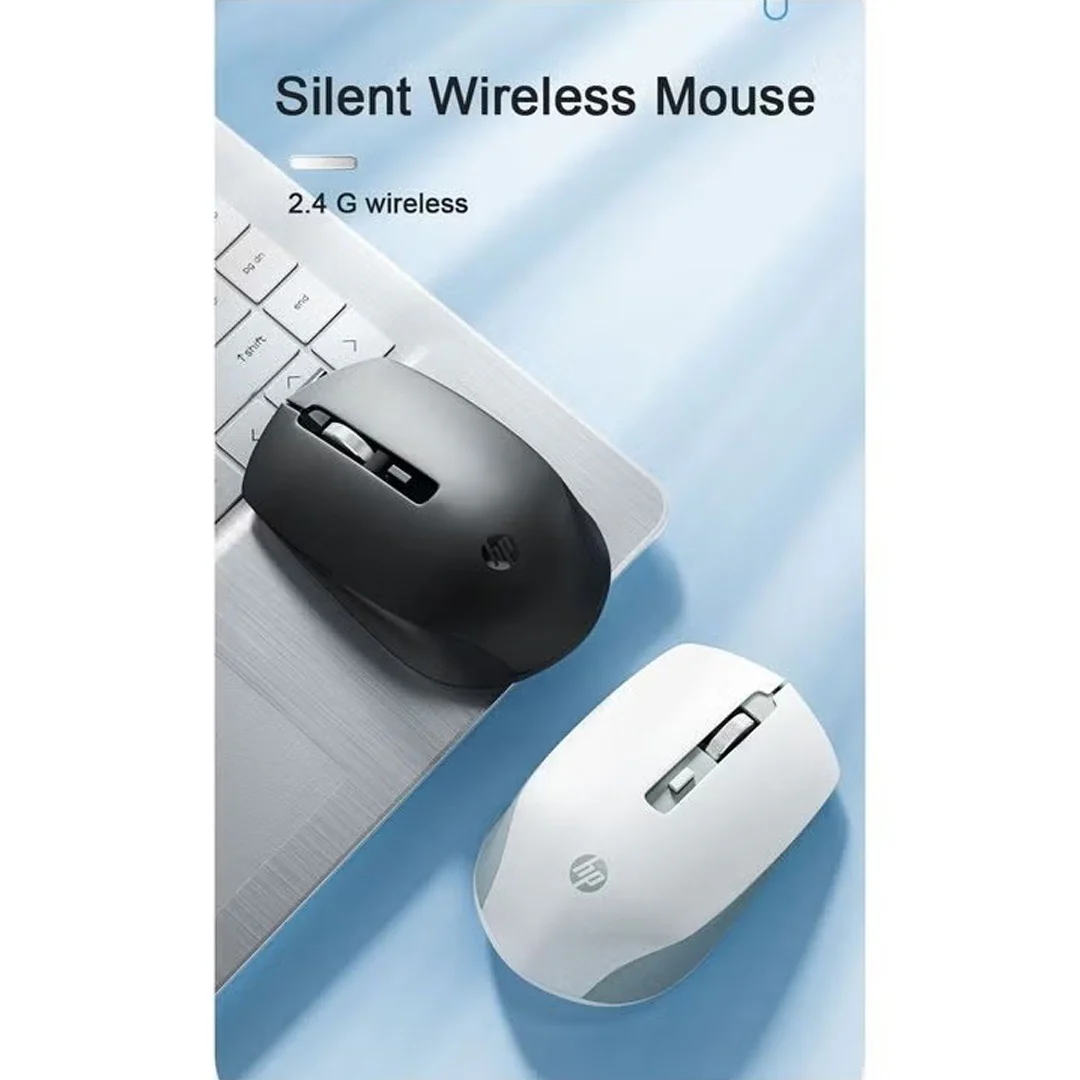 HP S1000 Plus Silent Optical Wireless Mouse – 2.4GHz / 1600DPI Mute Mouse / Milk Tea - Image 5