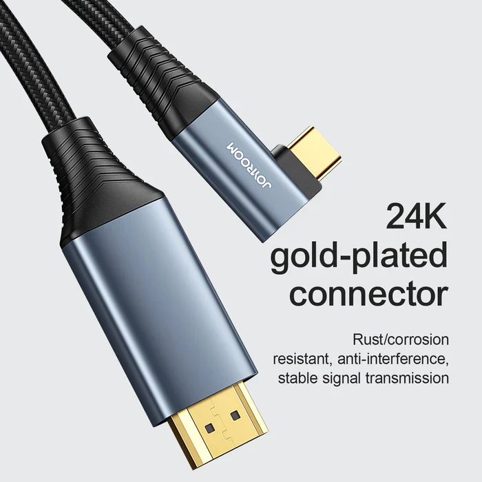 Joyroom SY-20C1 Type-C to HDMI 4K Cable – 2m / Grey - Image 4