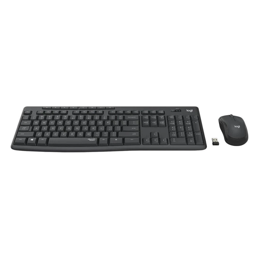 Logitech MK295 Silent Wireless Combo – 2.40GHz / Up to 10m / USB Wireless Receiver / Arb/Eng / Black – Keyboard & Mouse Combo – 920-009801 - Image 3