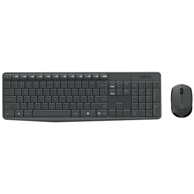 Logitech MK235 – 2.40GHz / Up to 10m / Optical / Wi-Fi / Arb/Eng – Keyboard & Mouse Combo – 920-007927