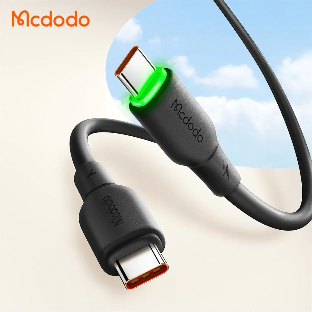 Mcdodo CA-477 65W Liquid Silicone + LED Series – Type-C to Type-C / 1.2m - Image 7