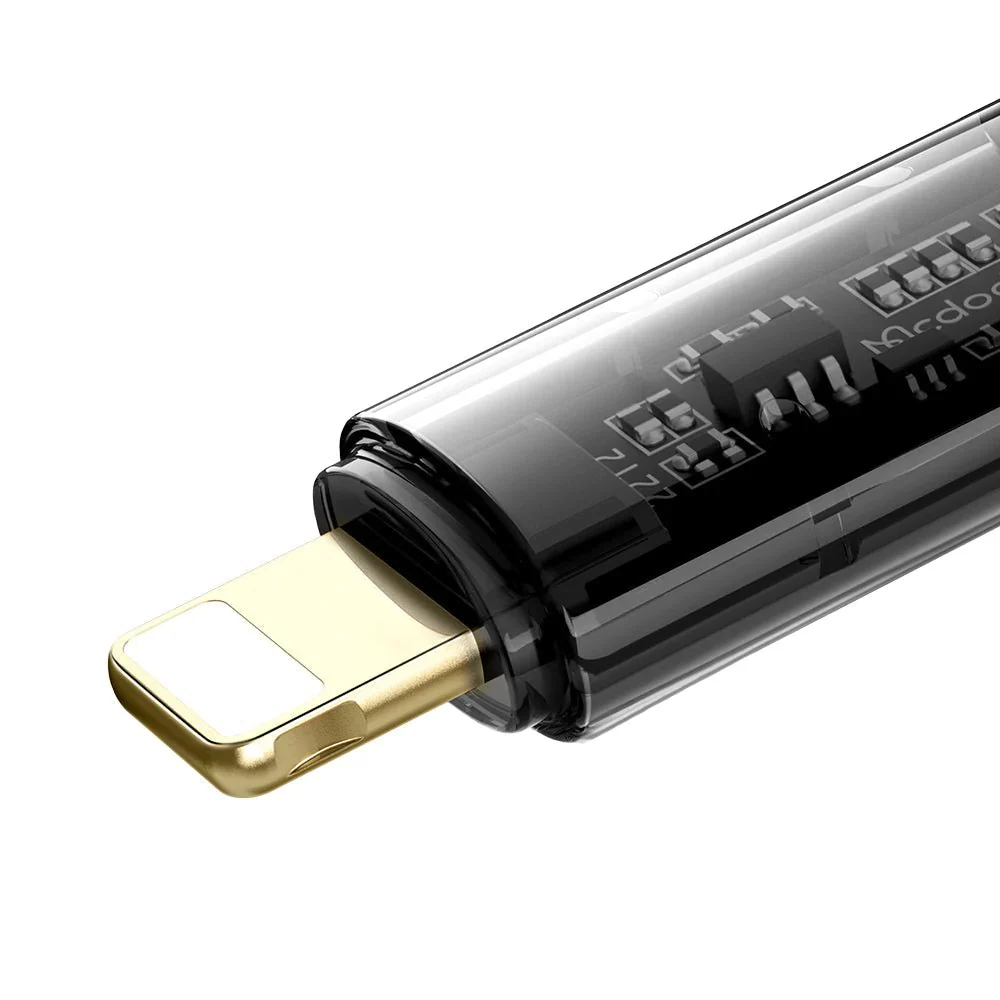 Mcdodo CA159 1.2M 36W PD to Lightning Transparent Cable - Image 4