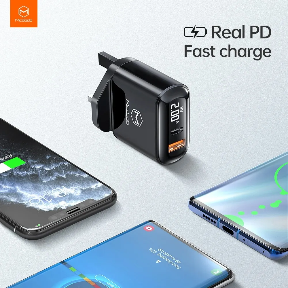 Mcdodo CH-7231 20W PD+QC Lightning Travel Charger Set - Image 3