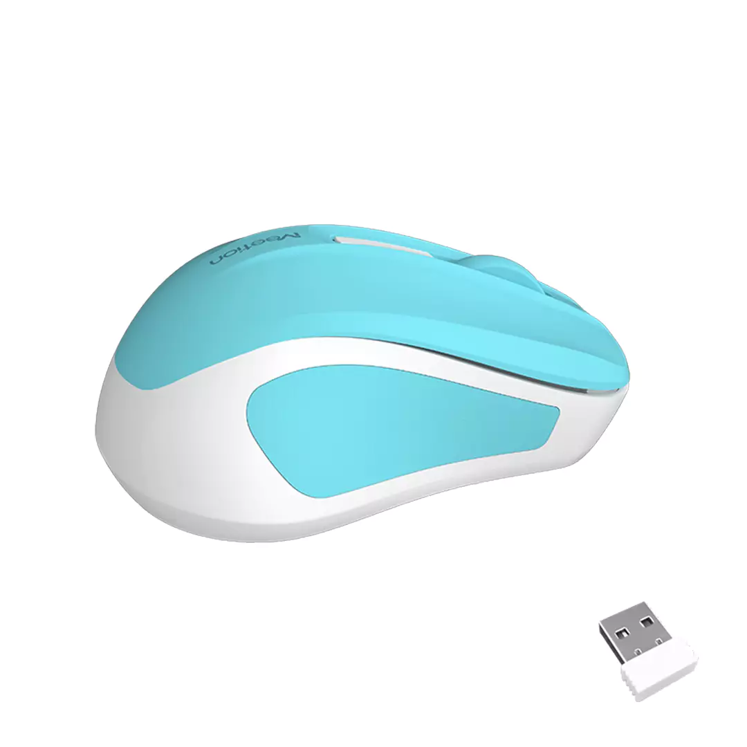 Meetion MiniGo BT Dual-Mode Bluetooth Wireless Mouse - Blue - Image 5