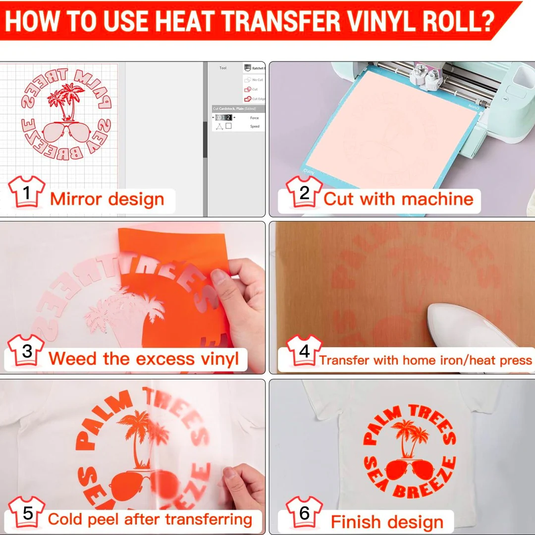Neon Orange Vinyl Sticker Roll – 50cm x 1m - Image 5