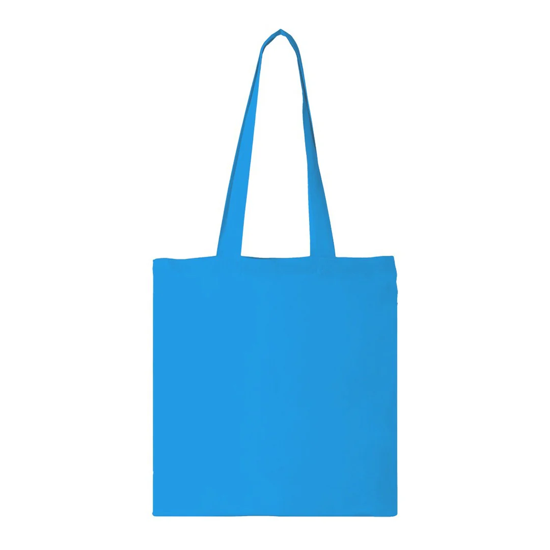 Plain Cotton Horizontal Tote Bag – 42 cm x 37cm/ Light Blue/ Printing not Included