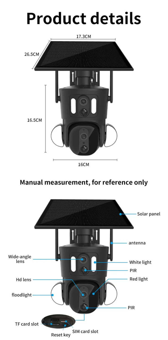 Q32 4G Solar-Powered Dual-Lens Security Camera - Image 6