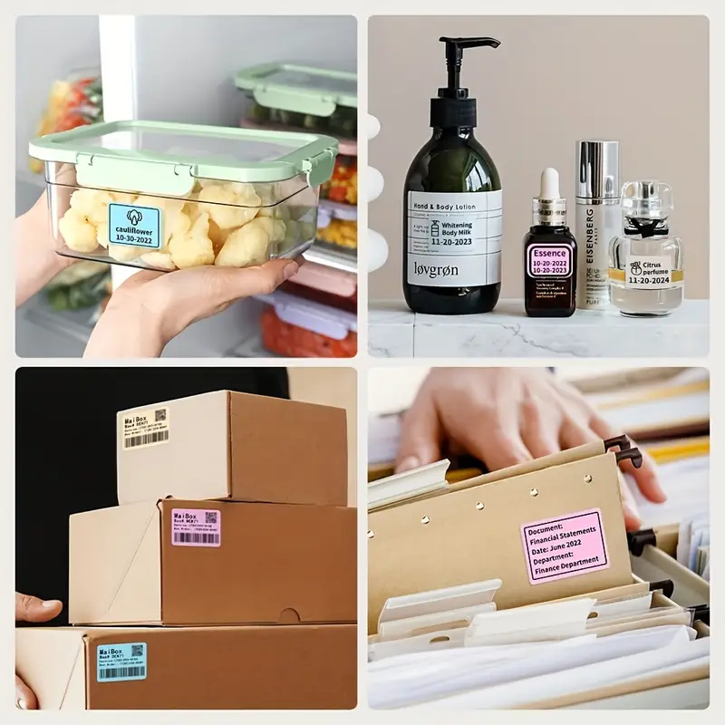 Thermal Label 230 Labels/Roll – Blue/ 40x30mm/ Compatible with M110/M120/M200/M220/M221 Label Printers - Image 5