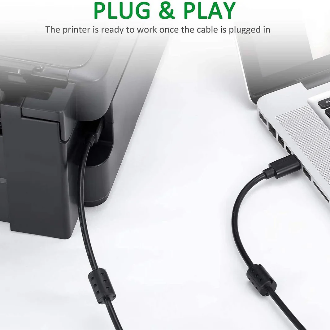 USB 2.0 Printer Cable - USB A to USB B/ 5 meter - Image 7